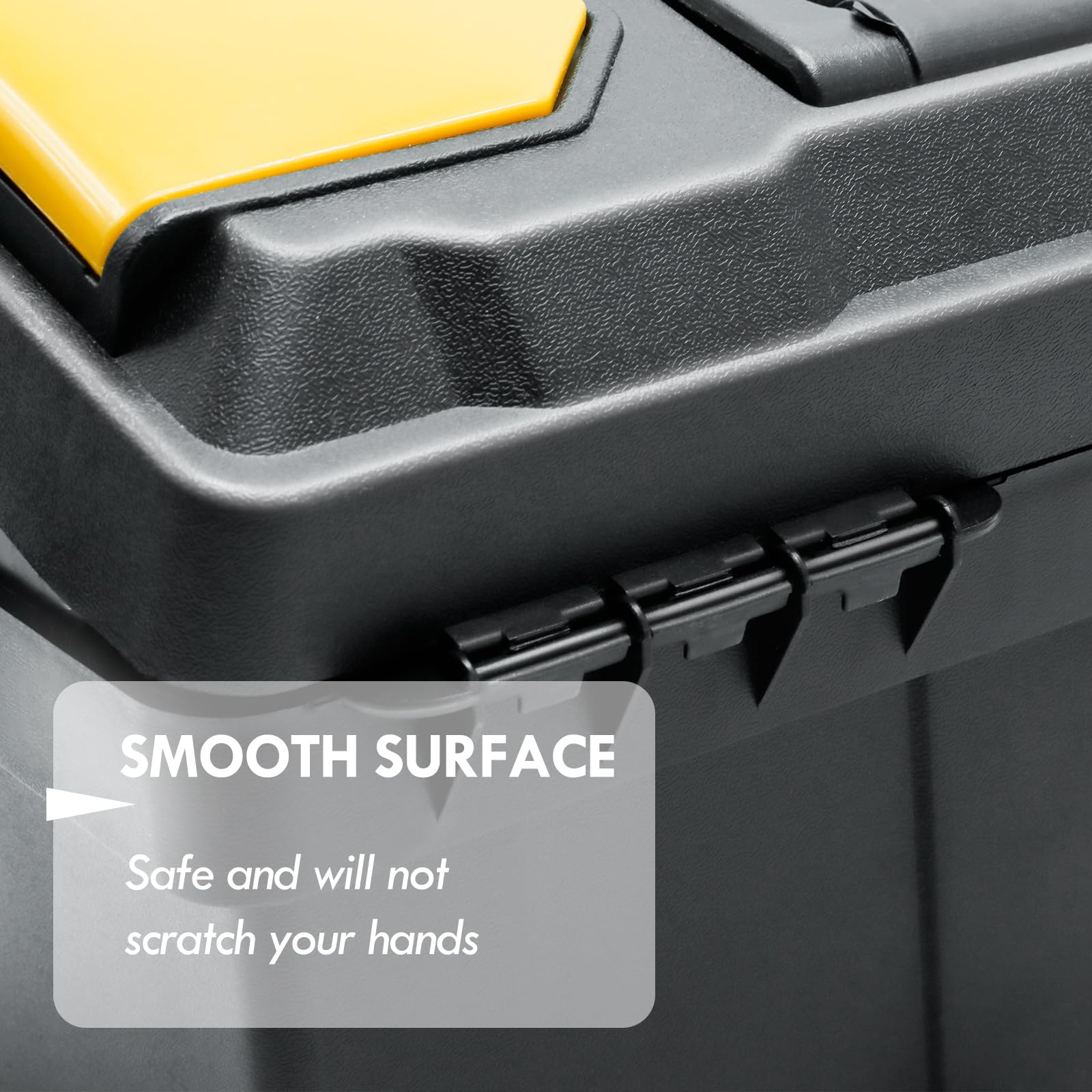 CCLIFE DIY Tools Boîte à Outils Vide 13" Noir Jaune 35 cm
