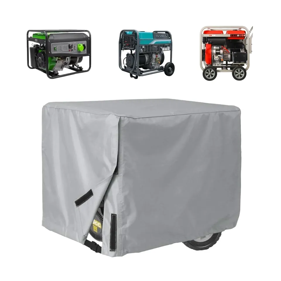 OUKENS Housse générateur gris 3000-5000W 89x66x71 cm
