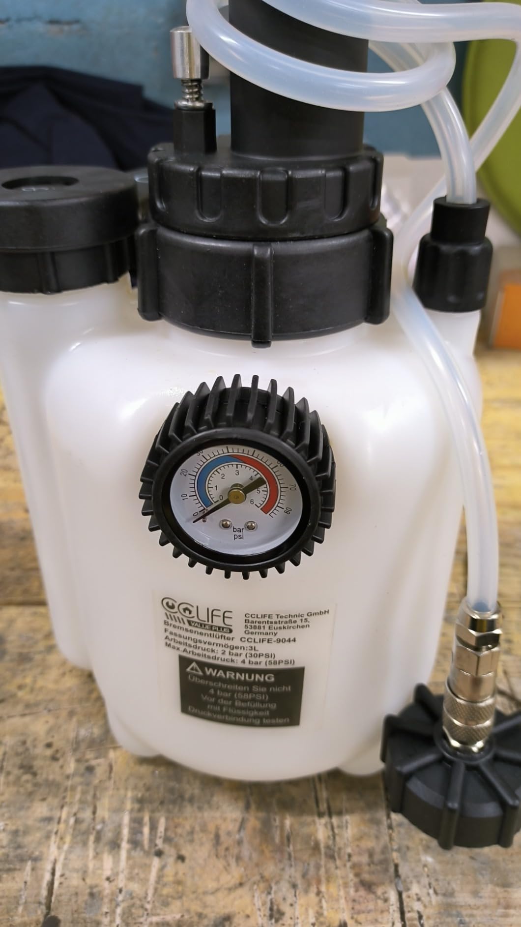 CCLIFE Brake System Tools purgeur frein 3 L blanc E20