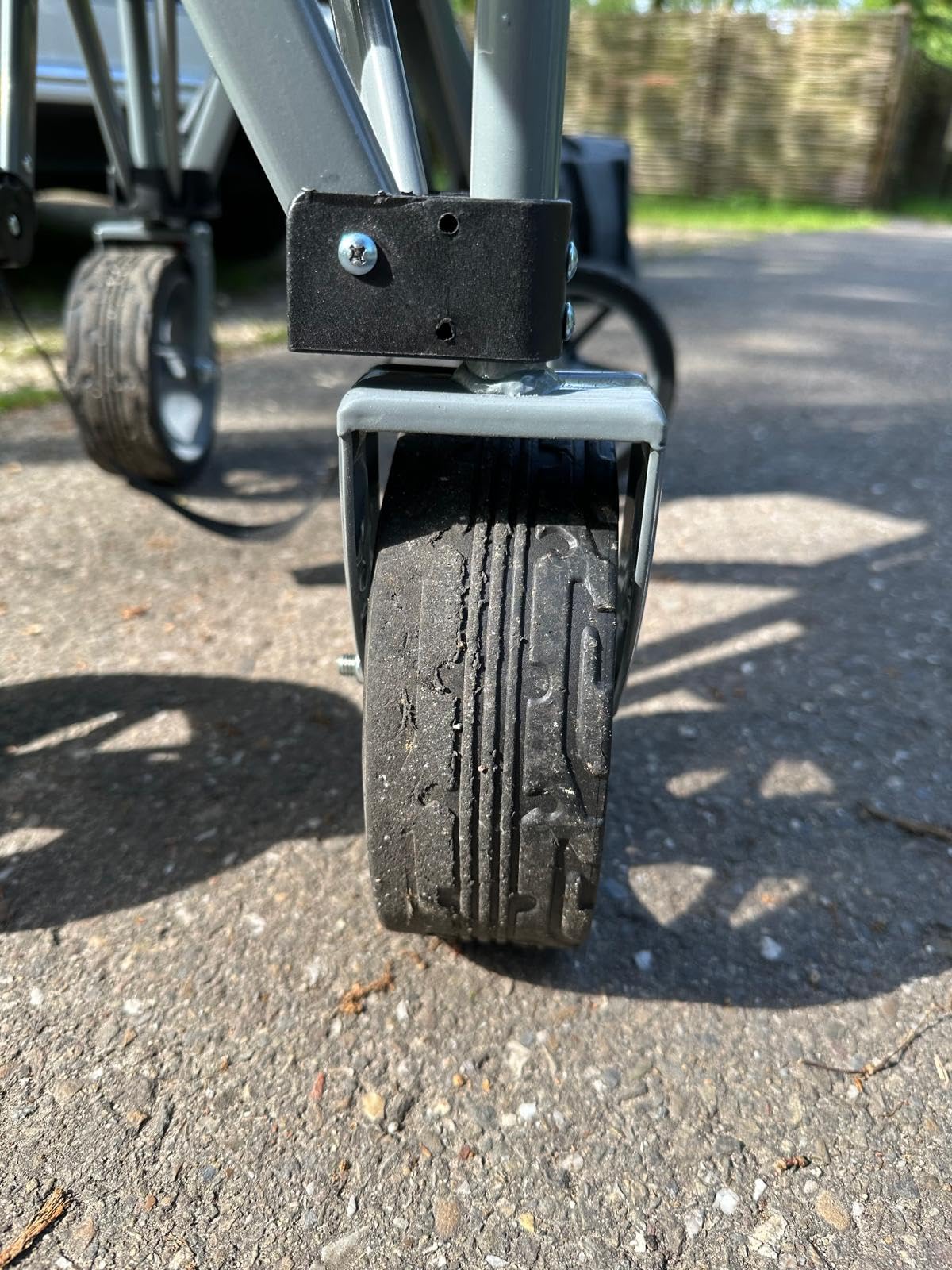 CCLIFE Chariot transport pliable 80 kg noir