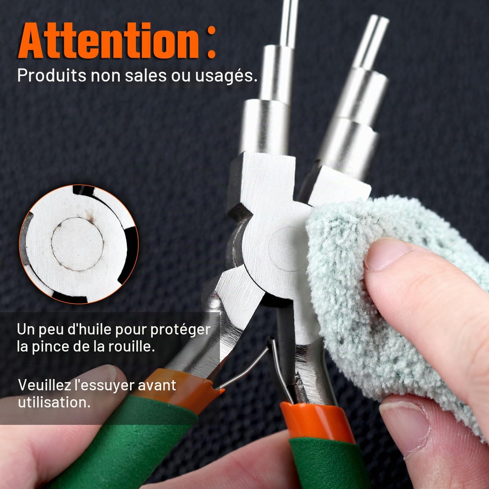 LEONTOOL Pinces pince à boucler 6 en 1 3-10 mm poignée TPR