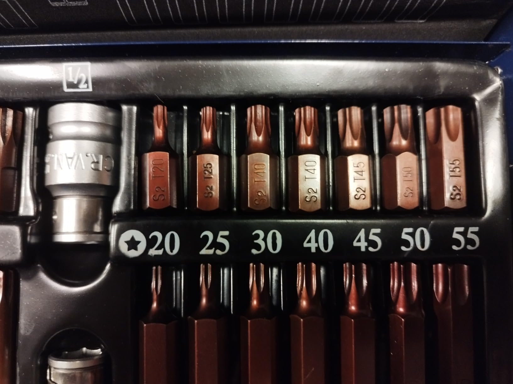 CCLIFE Socket and Bit Sets jeu 40 embouts S2 Torx XZN Hex
