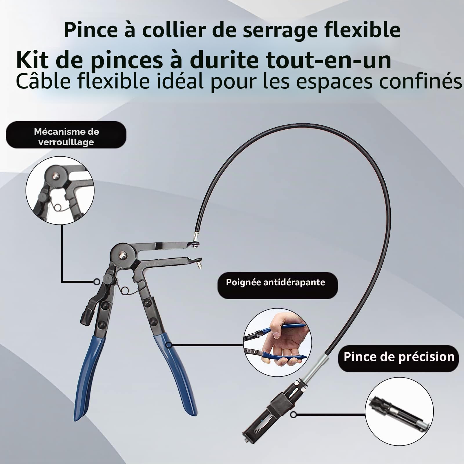 CCLIFE DIY Tools coffret 9 pinces à colliers