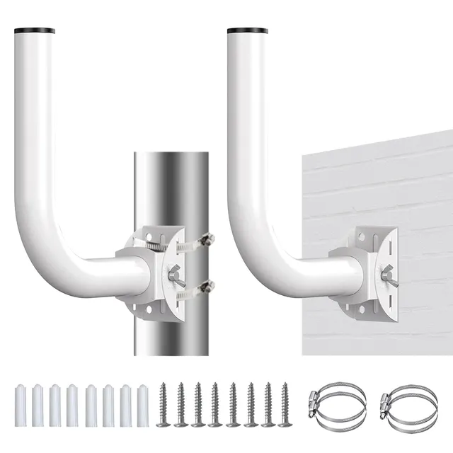 OUKENS Support Pont Sans Fil Mural Inox 150° Lot 2