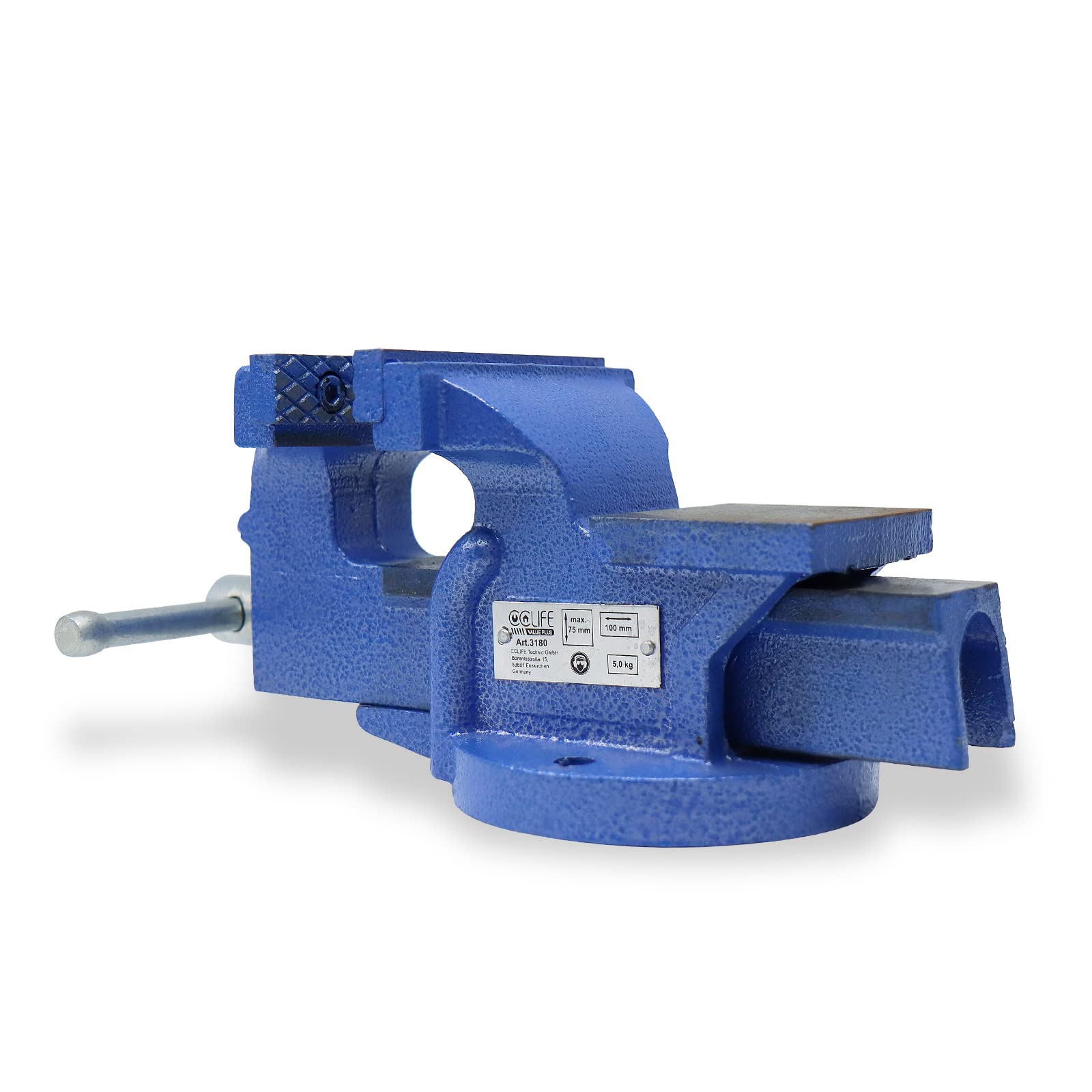 CCLIFE DIY Tools Étau Établi Fonte 100mm Acier
