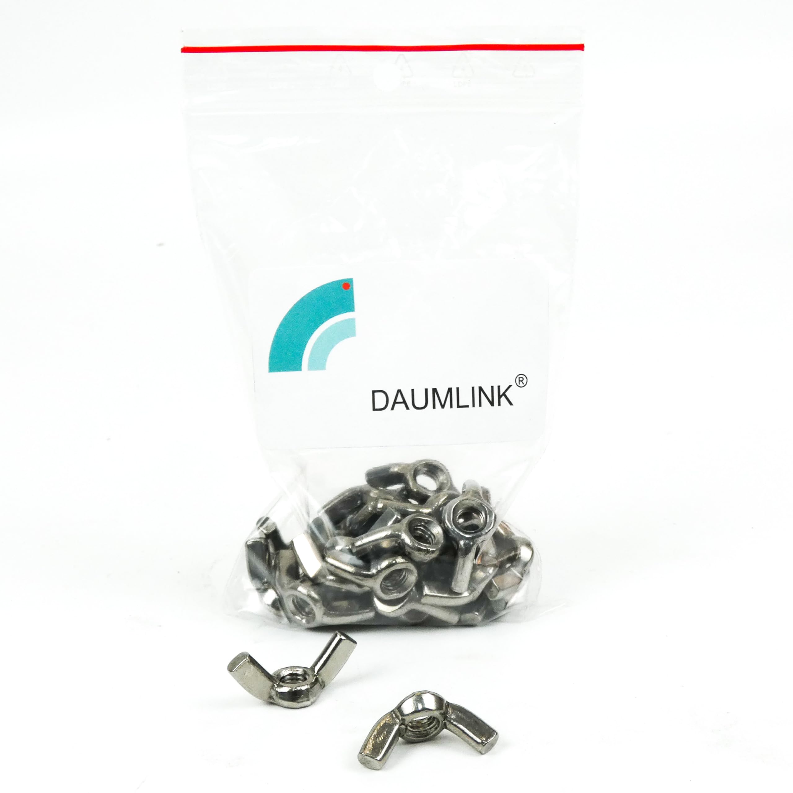 DAUMLINK Écrou Papillon M6 Inox A2 Lot de 25 Din 315