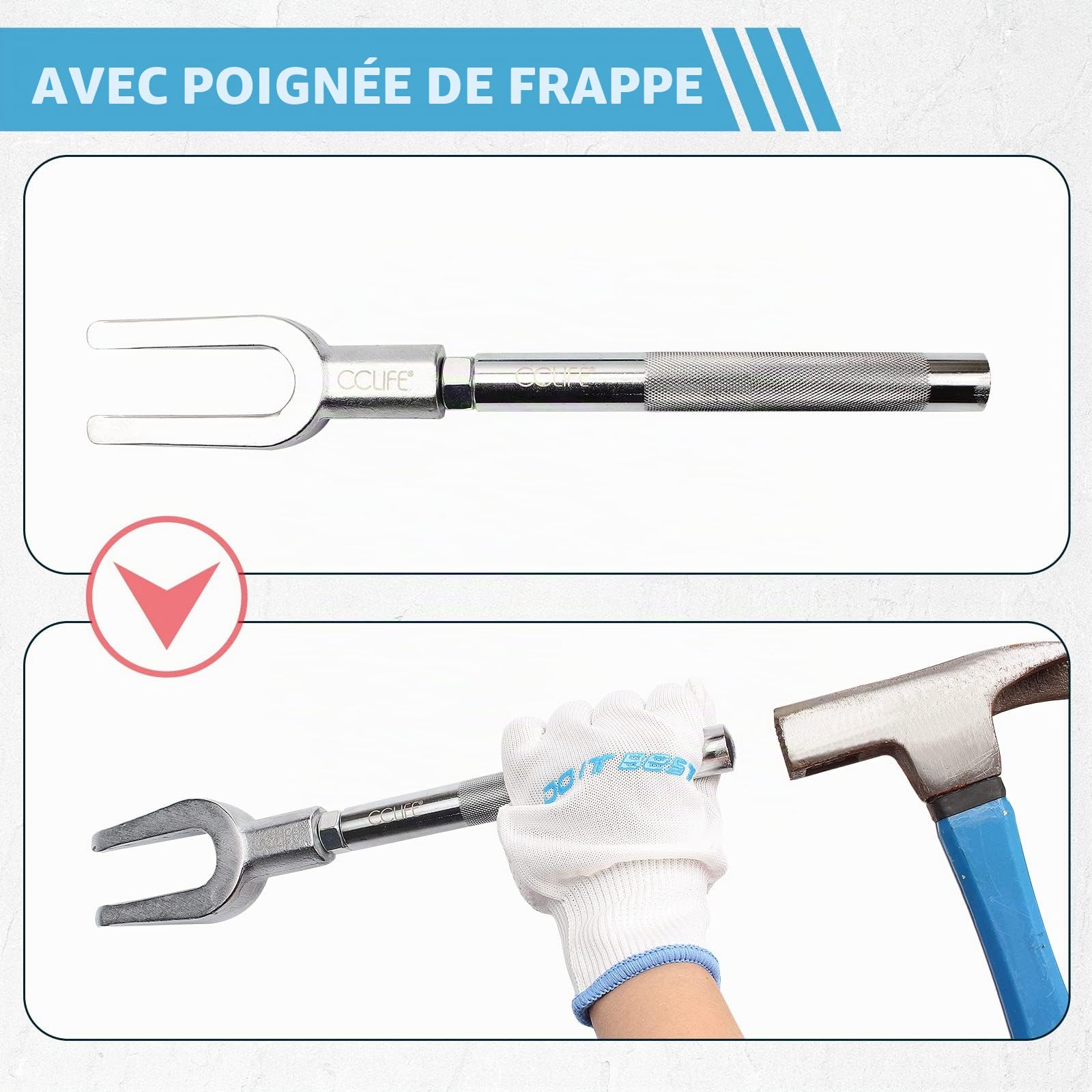 CCLIFE Steering Suspension Tools kit arrache-rotule 5 pcs