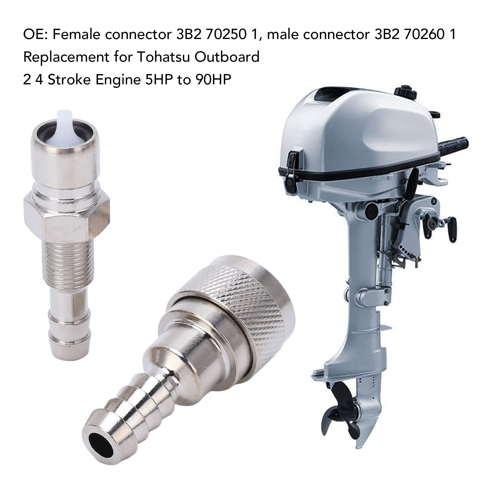 OUKENS raccord carburant 5/16 8 mm Tohatsu 5-90 CV lot 2