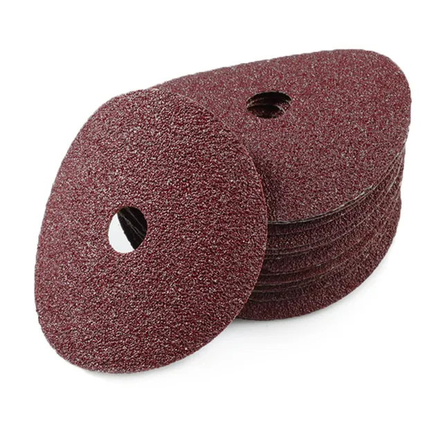 LEONTOOL Disques ponçage fibre 102 mm grain 40 lot 25