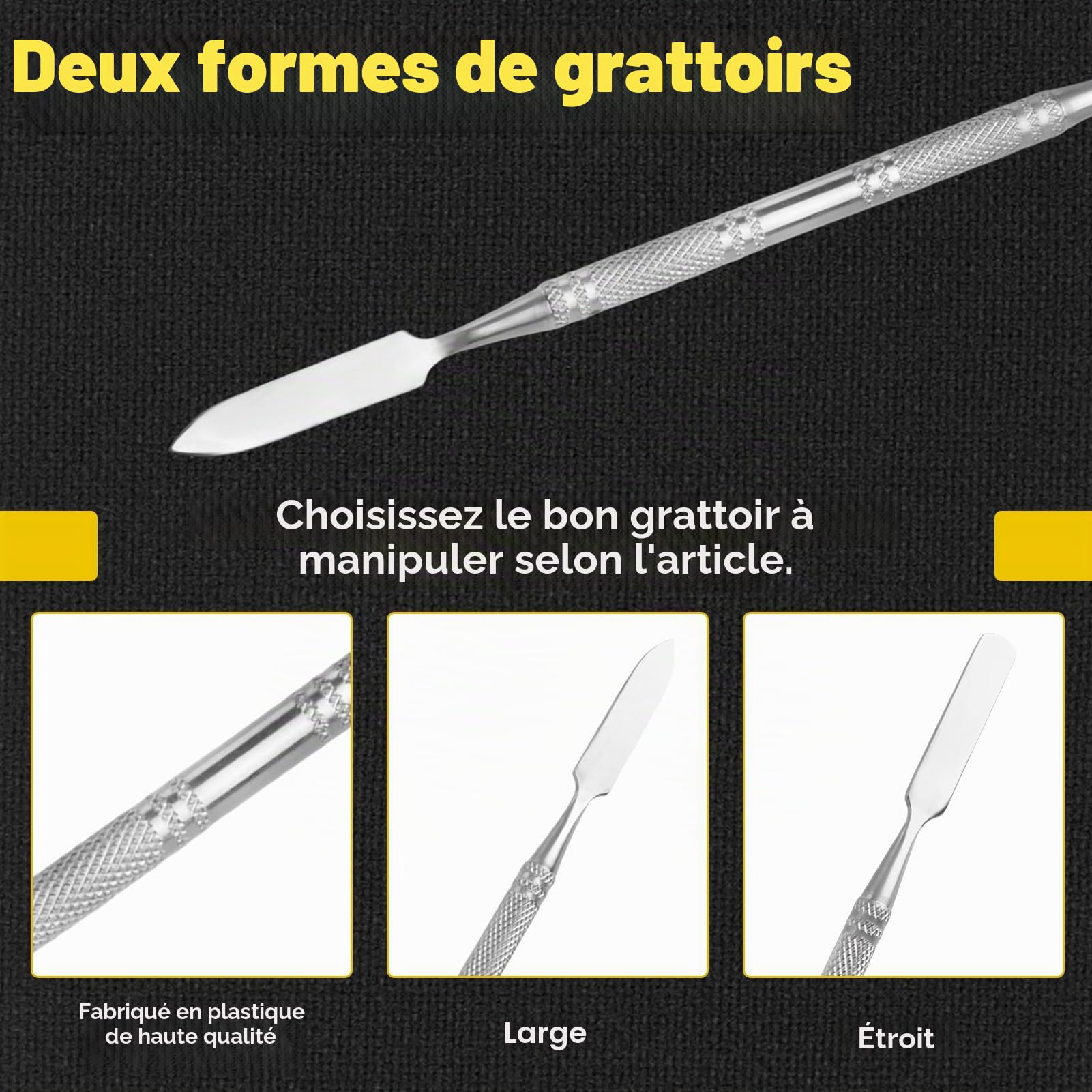 LEONTOOL Outils pour Mosaïque Kit débutant 9 pièces inox
