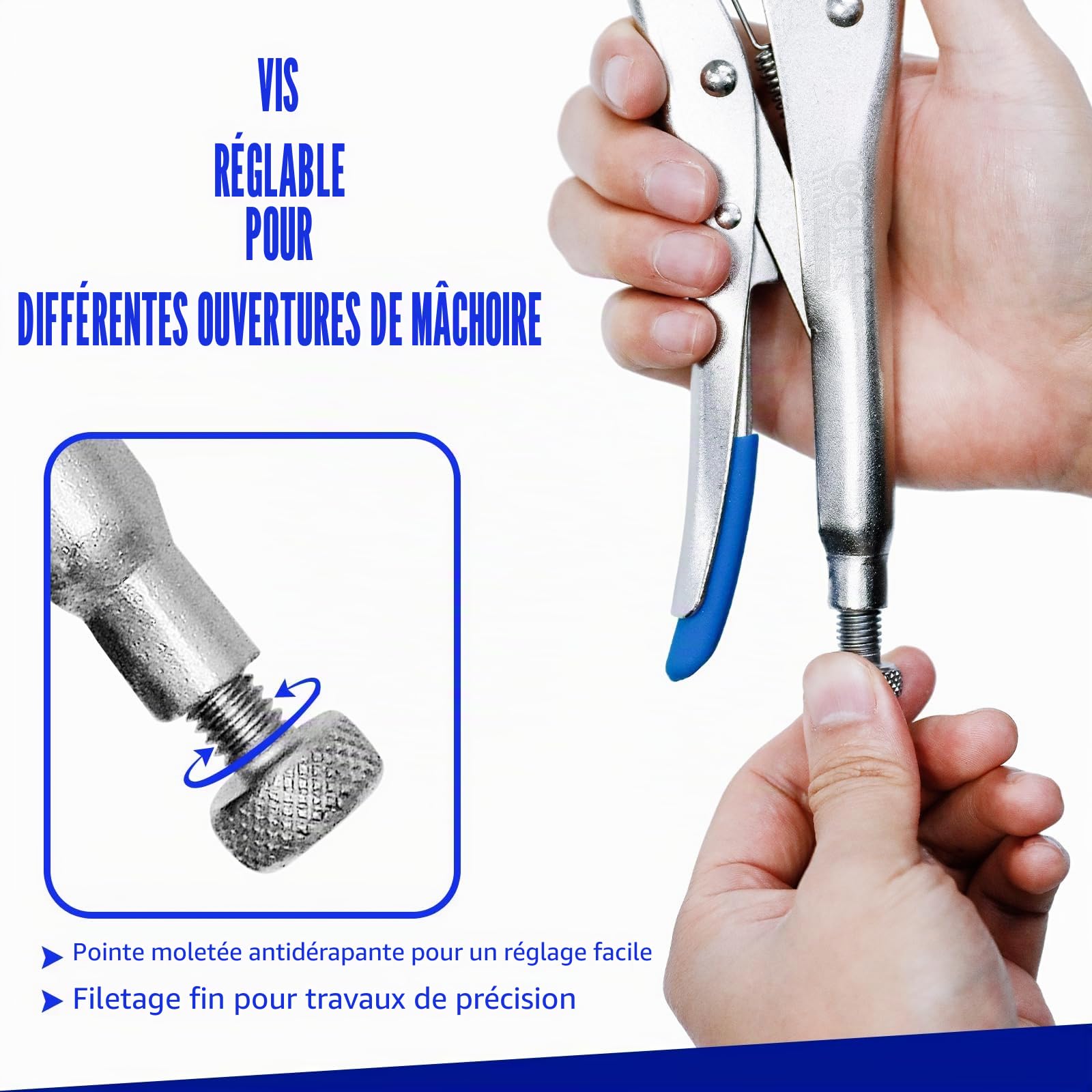 CCLIFE DIY Tools lot 3 pinces étau soudage 240-285 mm