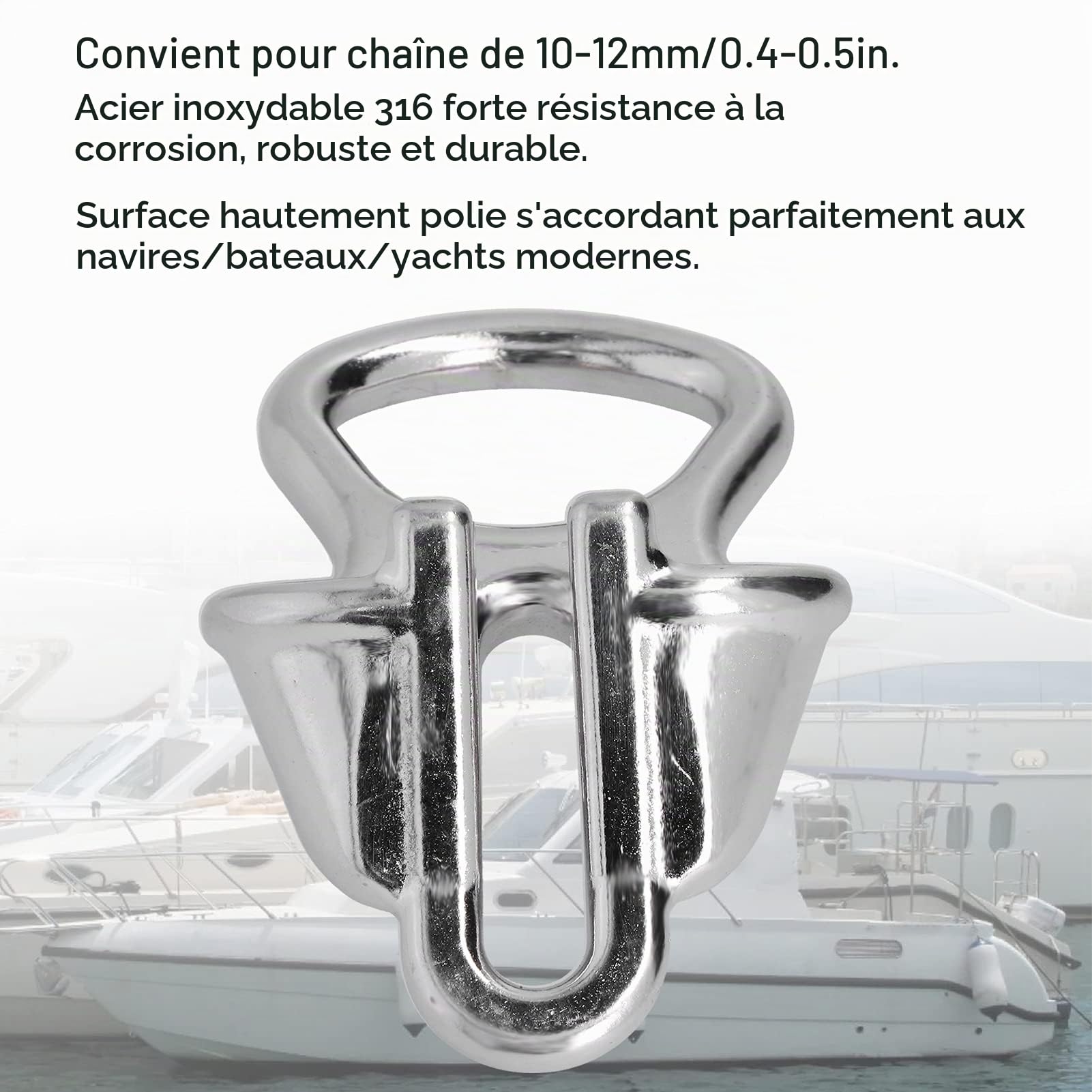 OUKENS Accessoires de nautique Manille Ancre Inox 10-12mm
