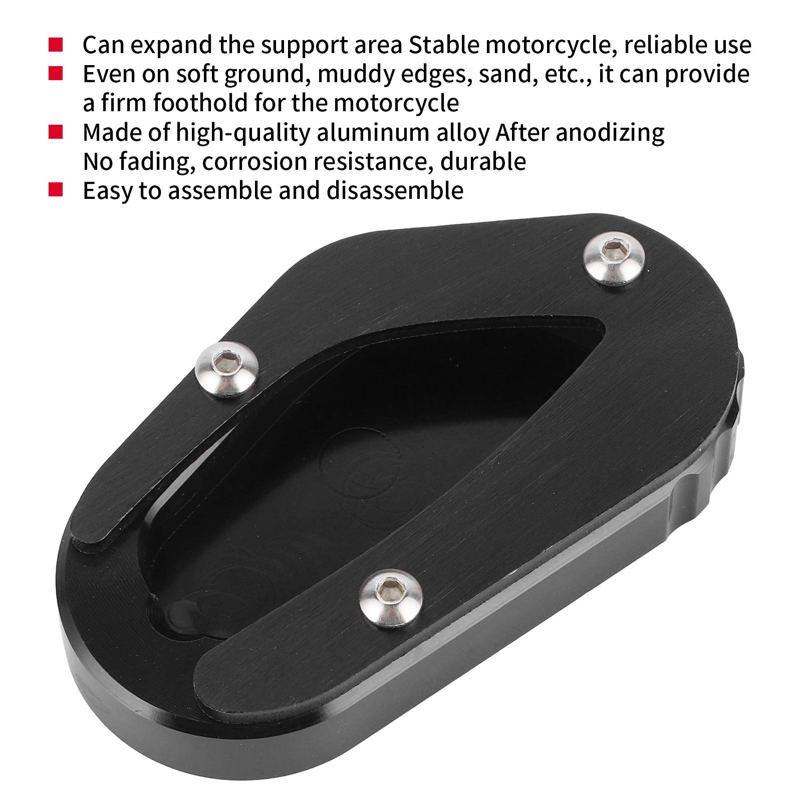 OUKENS Extension béquille Triumph Bonneville T100 T120 noire