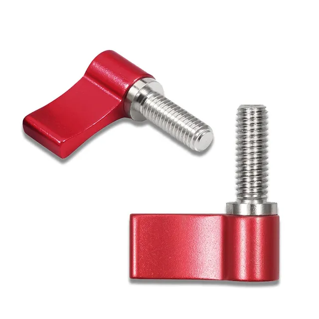 LEONTOOL Vis et Écrous bouton M6x17 mm rouge lot 2