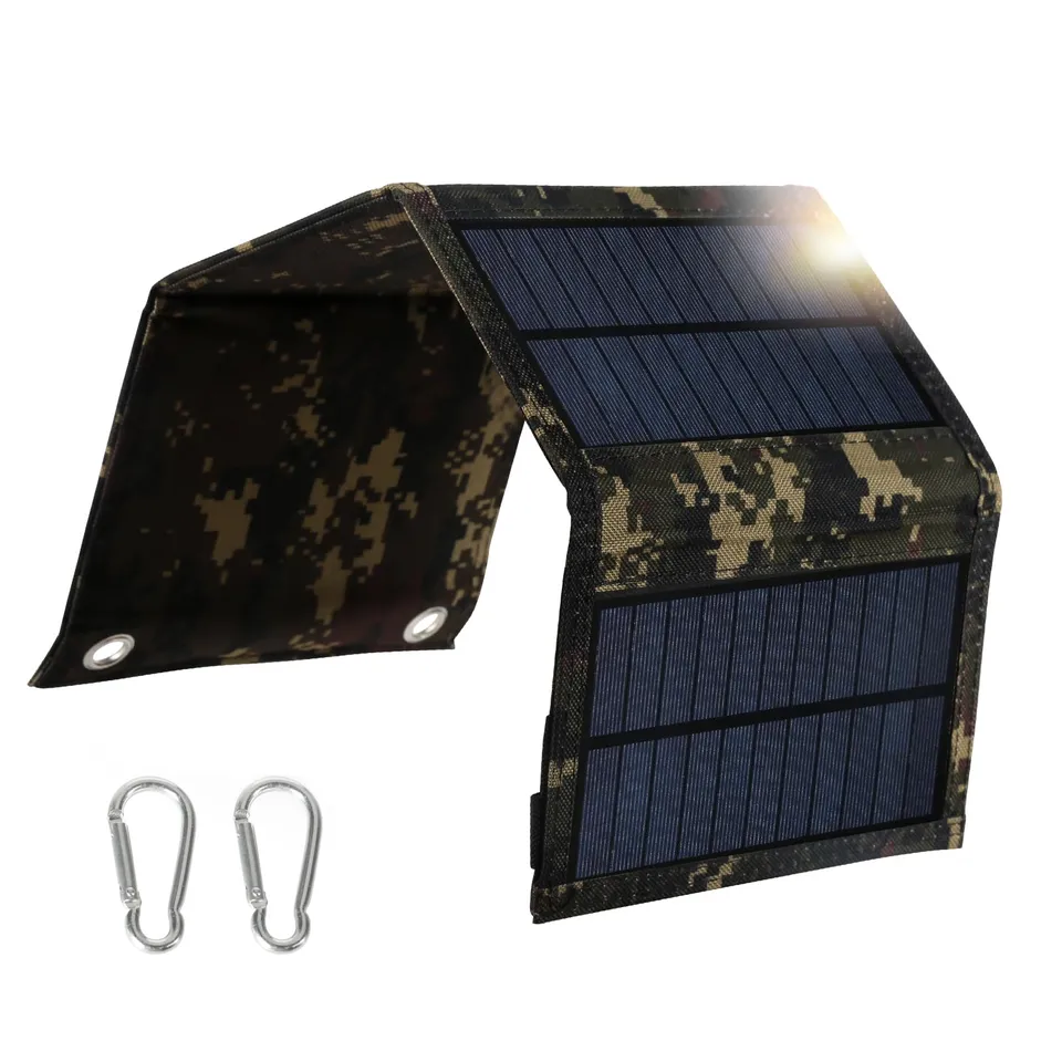 Jadeshay Panneau solaire pliable 20W USB 5V portable