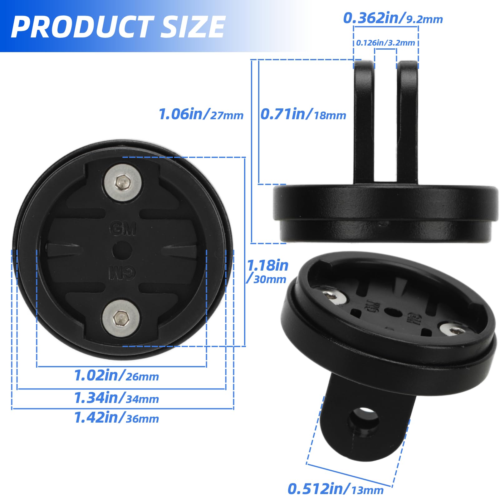OUKENS Pièces de Roue Support Compteur Vélo Garmin