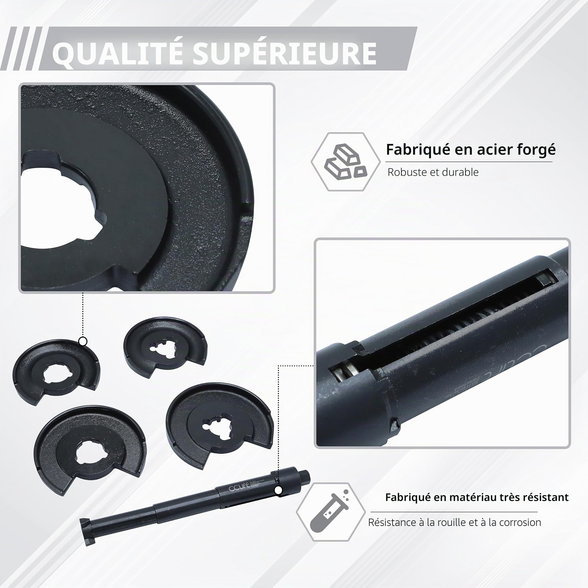 CCLIFE Spring Compressor compresseur ressort intérieur Mercedes 300 mm