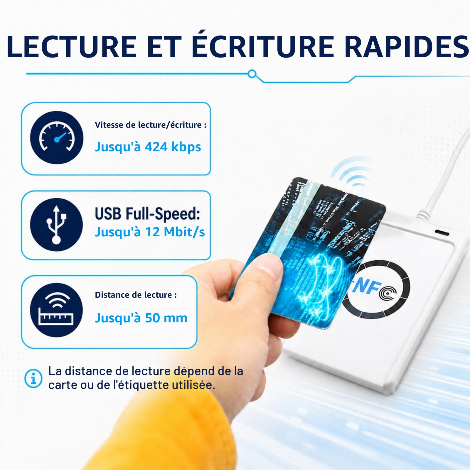 Jadeshay Installation Électrique lecteur NFC RFID ACR122U USB