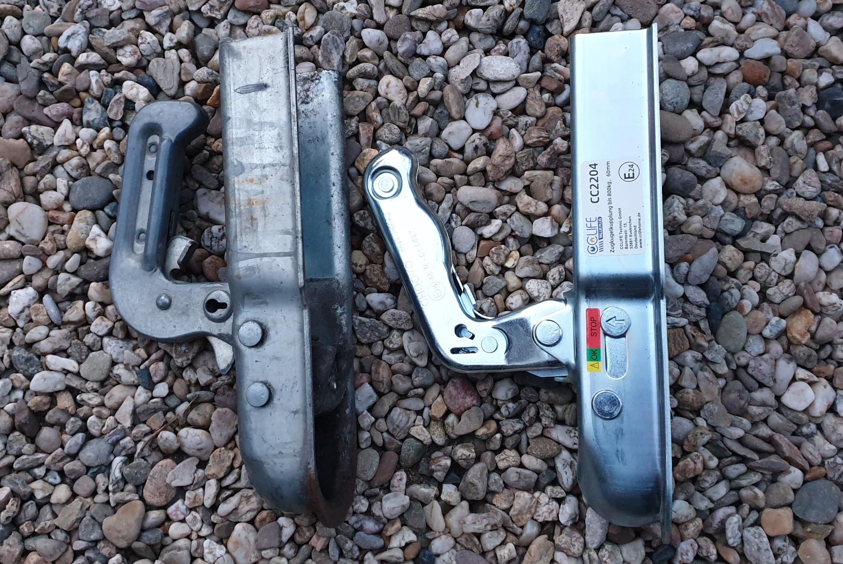 CCLife DIY Tools tête d'attelage 800 kg timon 60 mm