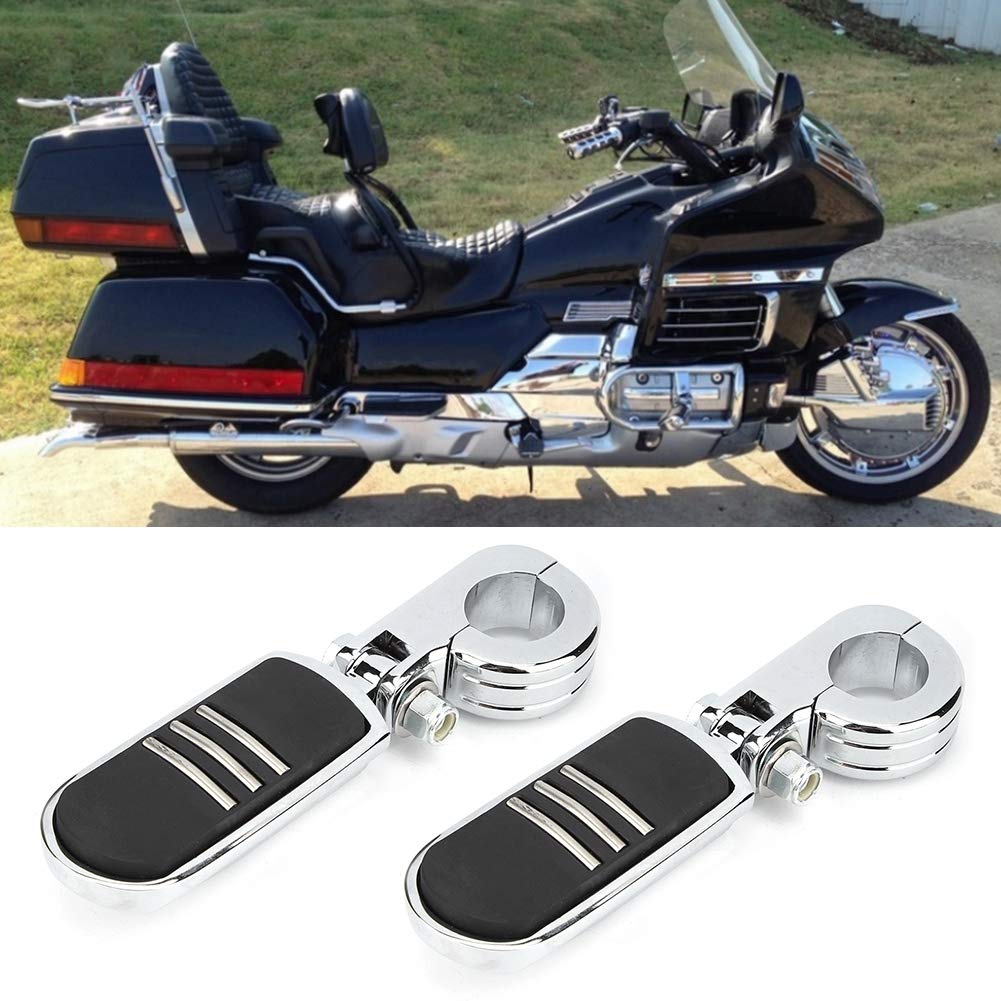 OUKENS repose-pieds moto chrome noir GoldWing lot 2