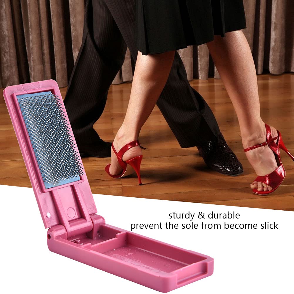 OUKENS Brosse chaussures danse portable rouge 9cm