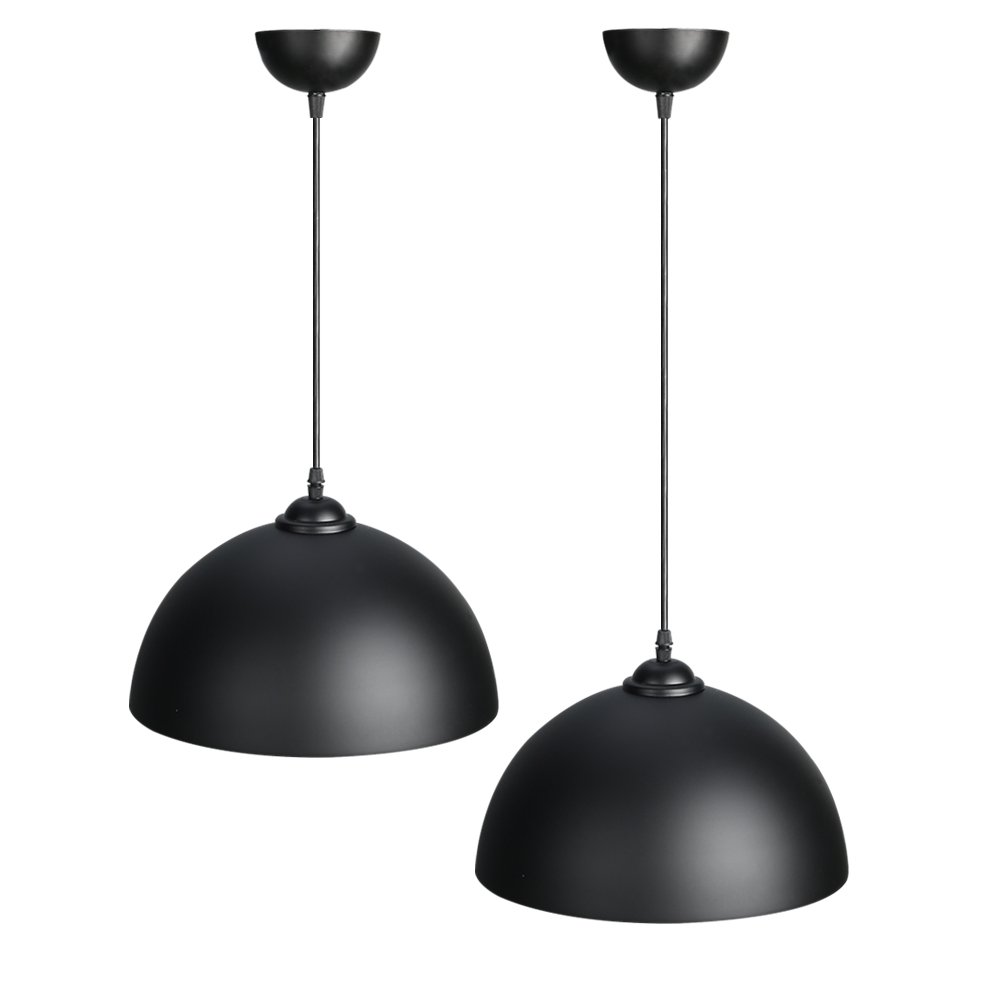CCLIFE DIY Tools suspension industrielle E27 2 pcs noir doré