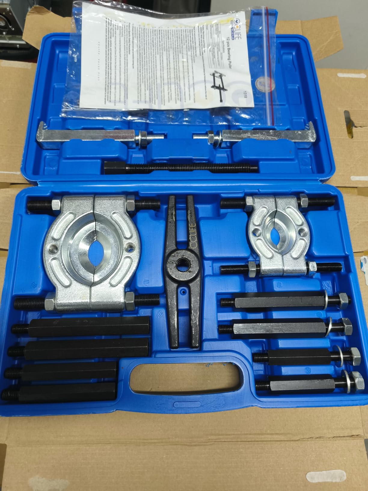 CCLIFE Puller Set Kit Extracteur Roulement 14 Pièces 50-70mm