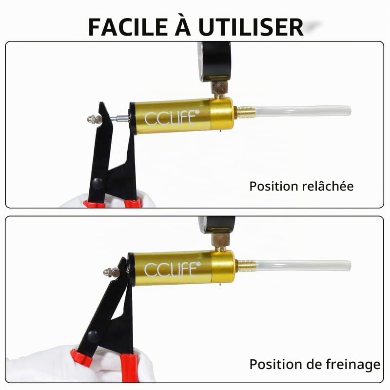 CCLIFE Purgeur Frein Pompe à Vide Liquide Auto Moto
