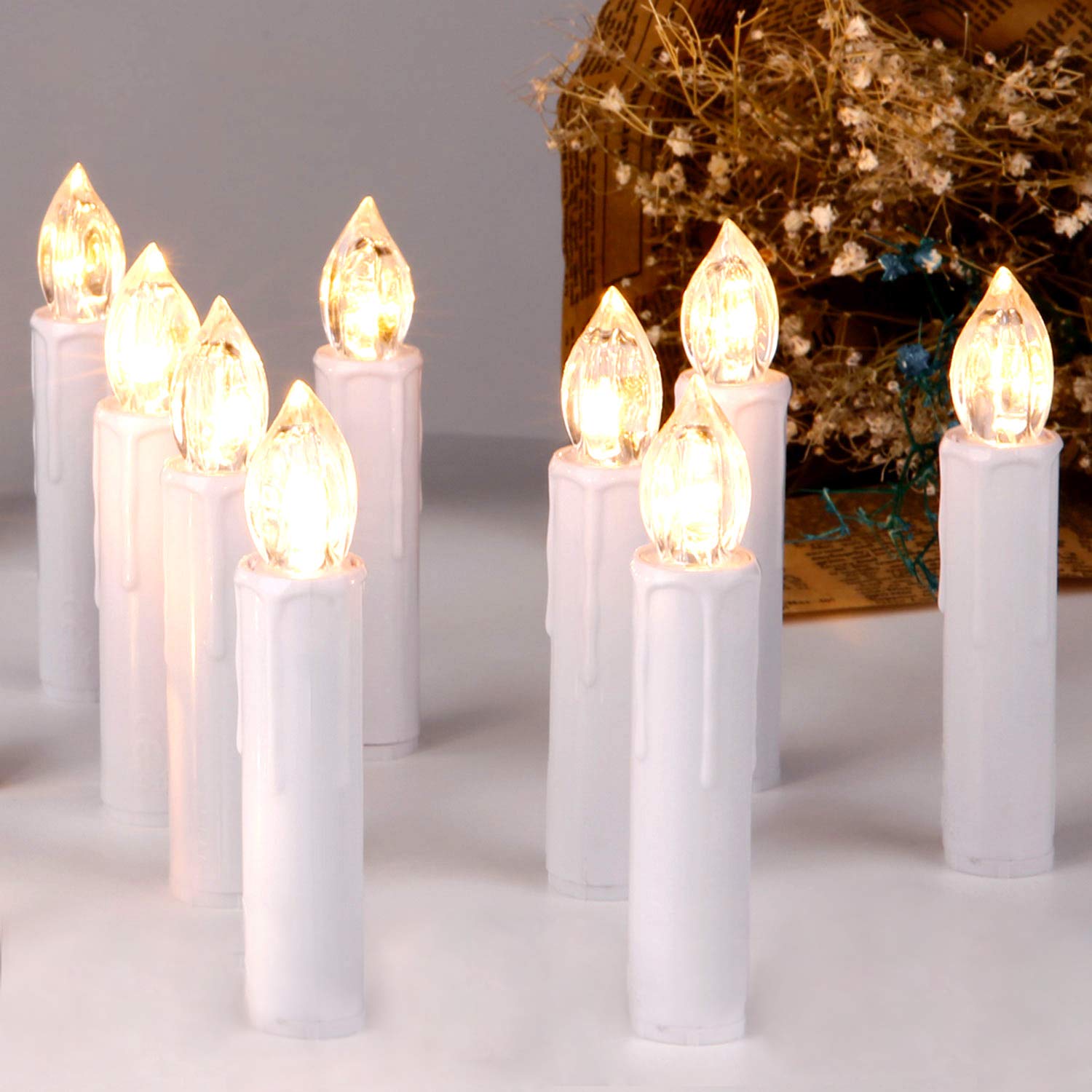 CCLIFE DIY Tools bougies LED sapin Noël RGB télécommande