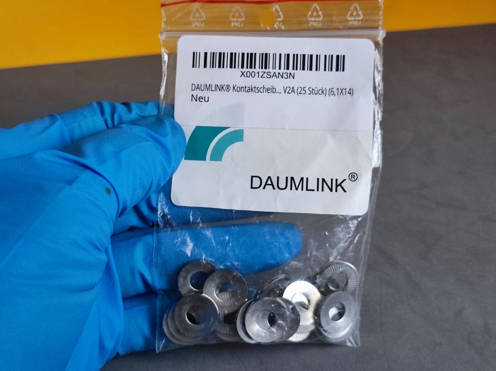 DAUMLINK Rondelles de contact rondelle inox A2 8,2x18 lot 25
