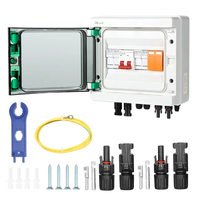 Jadeshay Solaire boîte combinaison 2 voies IP65 DC500V