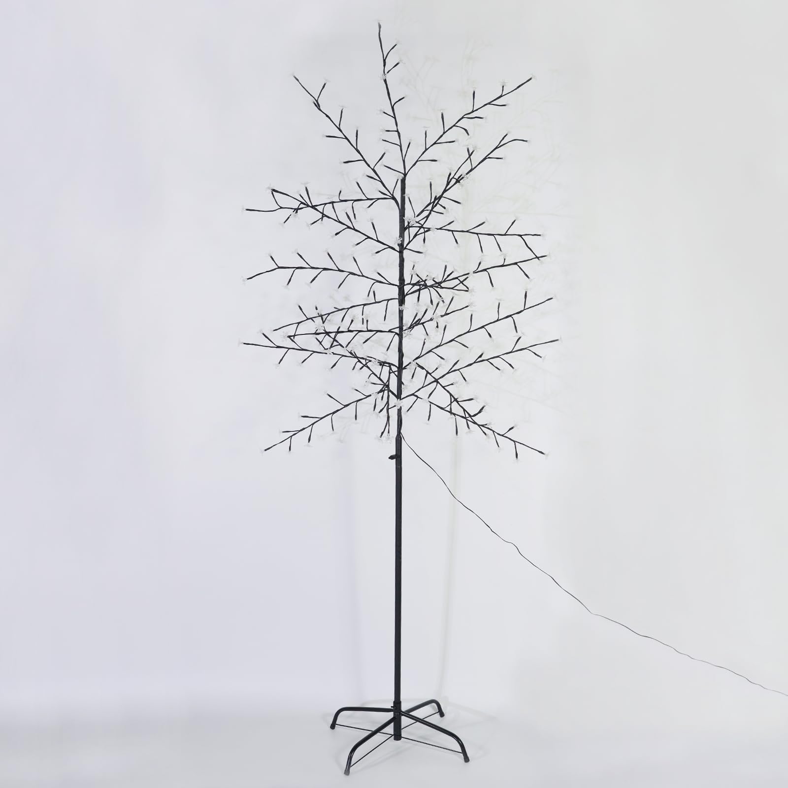 CCLIFE Arbre Cerisier LED 150 cm 150 LED blanc chaud
