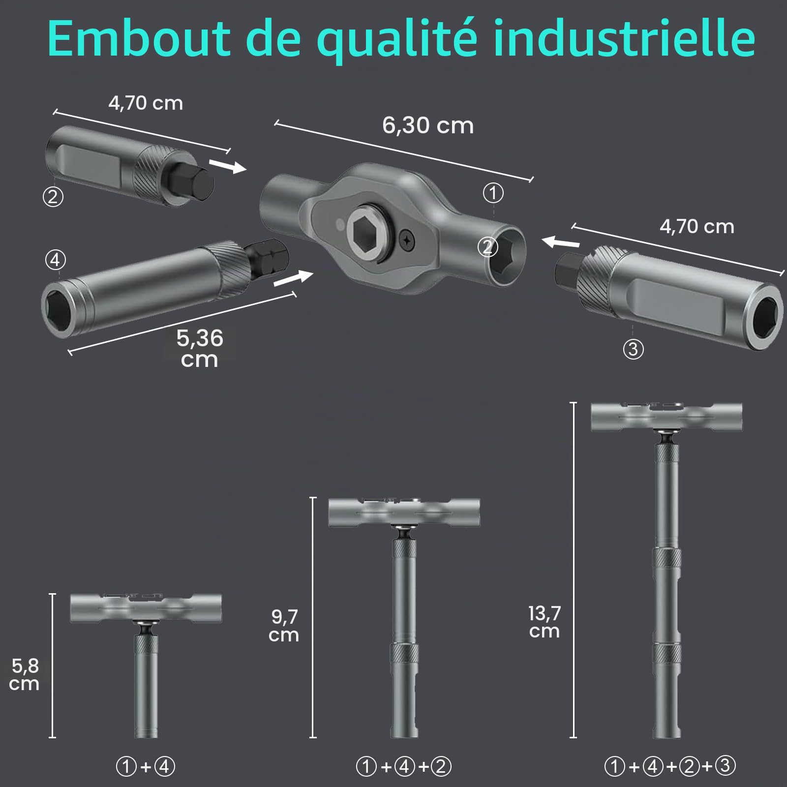 OUKENS 24 en 1 Tournevis à Cliquet Magnétique T RS1 S2