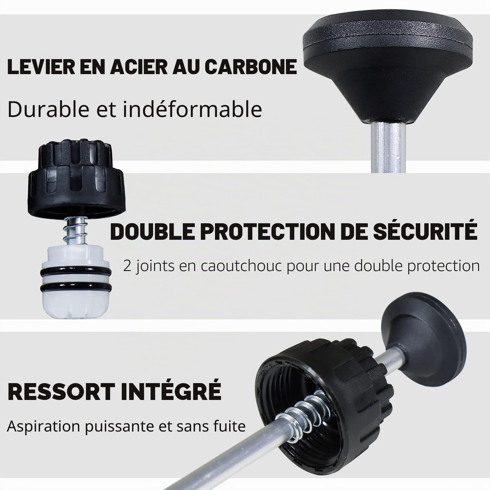 CCLIFE Oil Tools seringue huile 200cc pompe aspiration