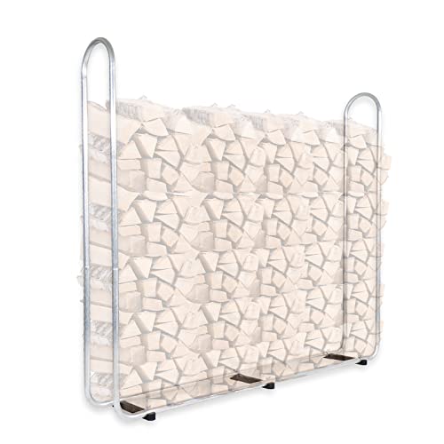 CCLife DIY Tools range-bûches métal pour bois 25-40 cm