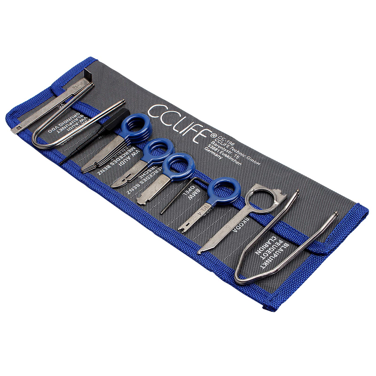CCLIFE Auto Trim Panel Remover kit autoradio 20 pièces inox