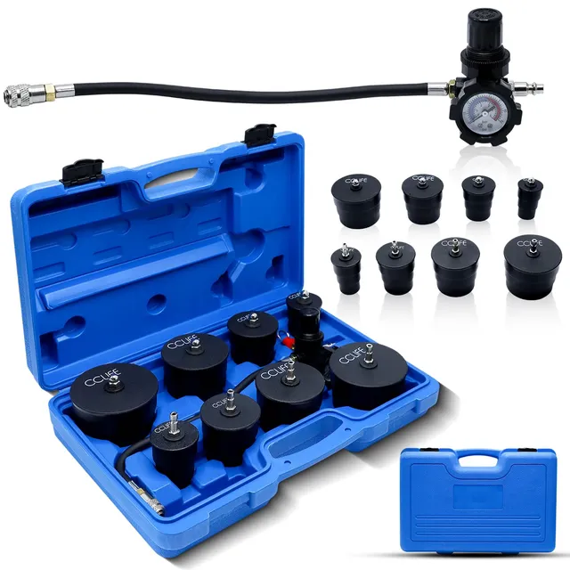 CCLIFE Test Tools testeur de fuite turbo 9 pièces 35-90 mm
