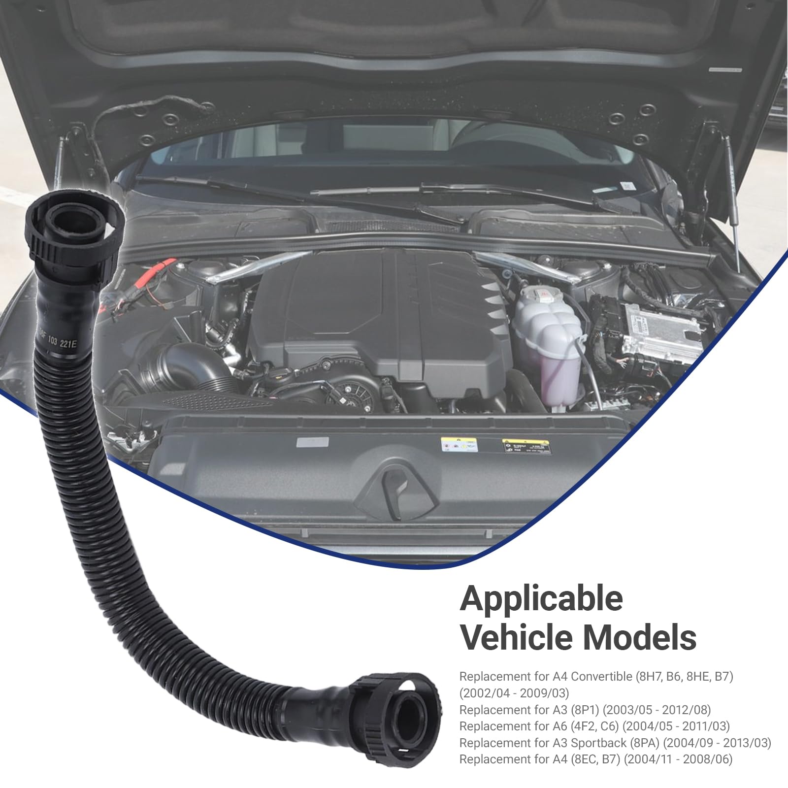 OUKENS 06F103221E tuyau reniflard carter Audi Seat ABS