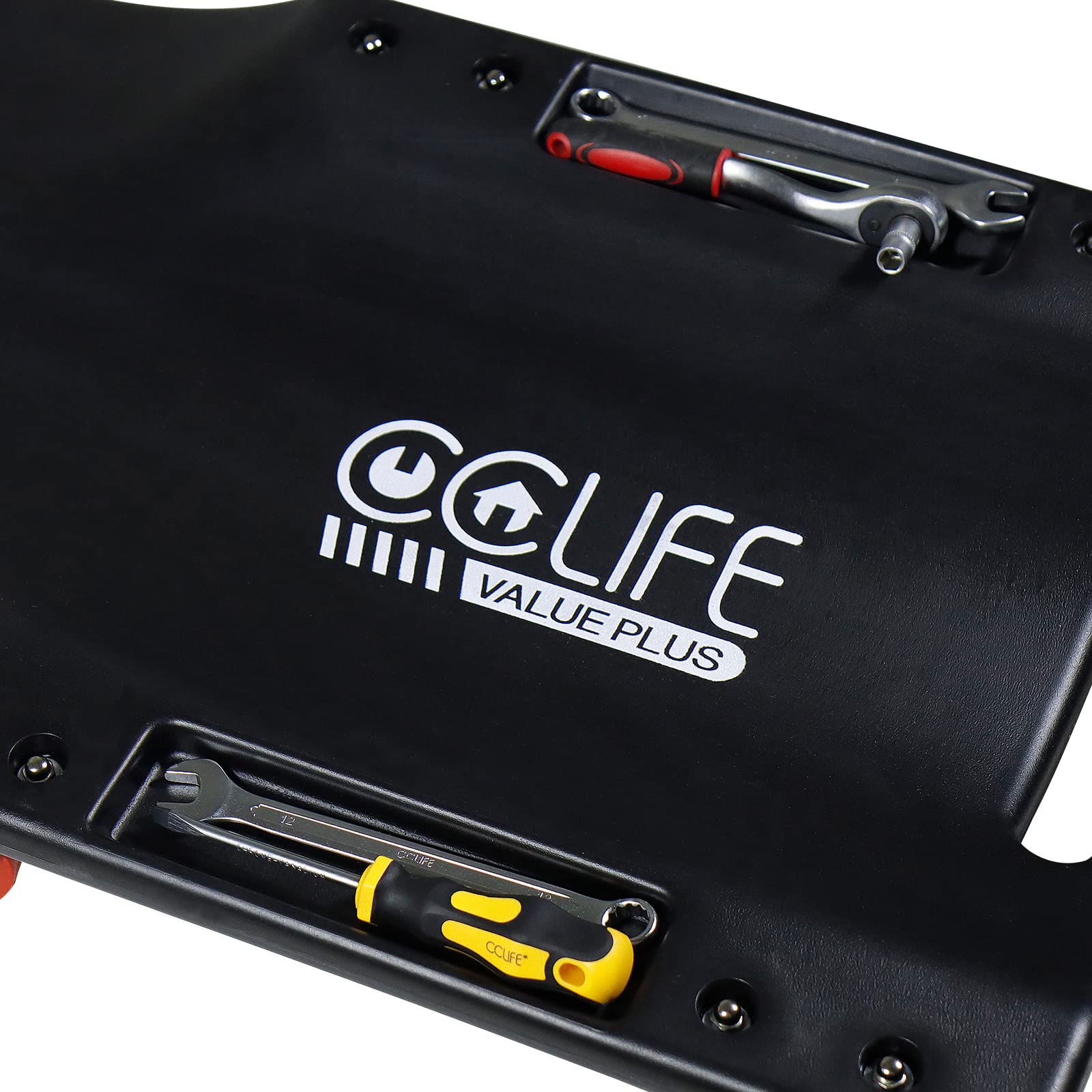 CCLIFE DIY Tools Chariot de visite 6 roues 900x450 mm 180 kg