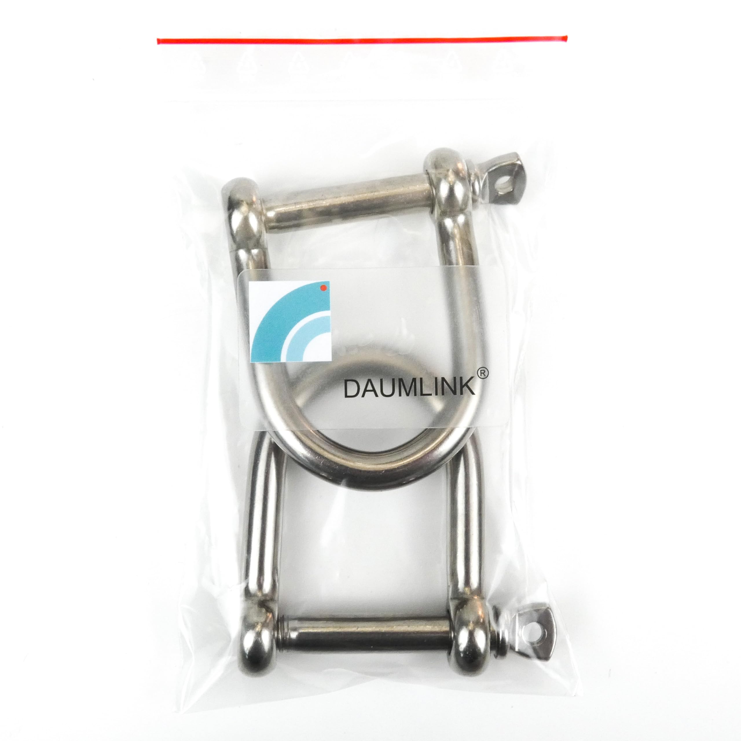 DAUMLINK Manilles manille D large inox 10 mm lot 2