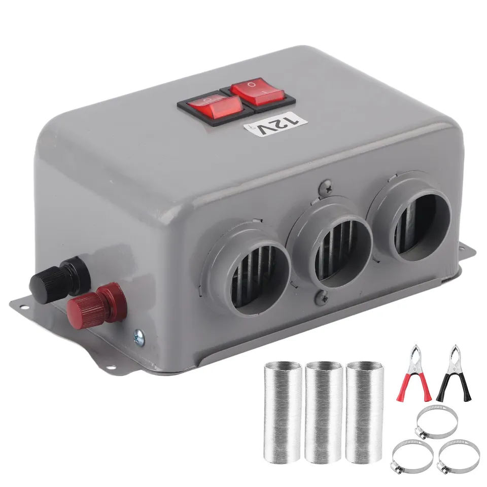 OUKENS chauffage voiture 12V 600W-800W désembuage 3 sorties