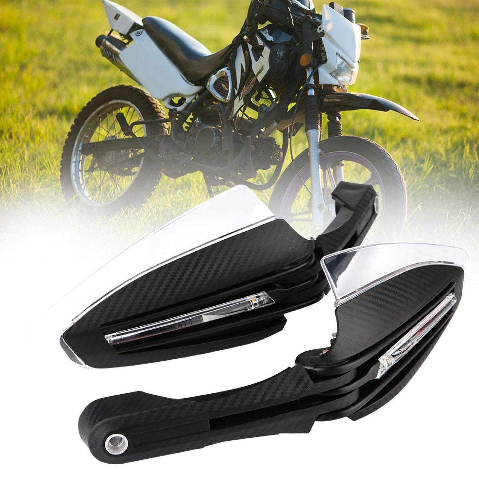 OUKENS Protège-Mains Moto LED Universel 22mm 7/8" x2 ABS