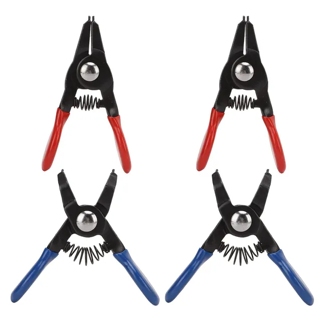 OUKENS Mini pinces à circlips 4 pcs métal 3 pouces