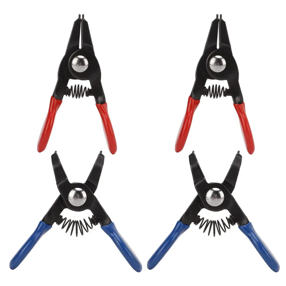 OUKENS Mini pinces à circlips 4 pcs métal 3 pouces