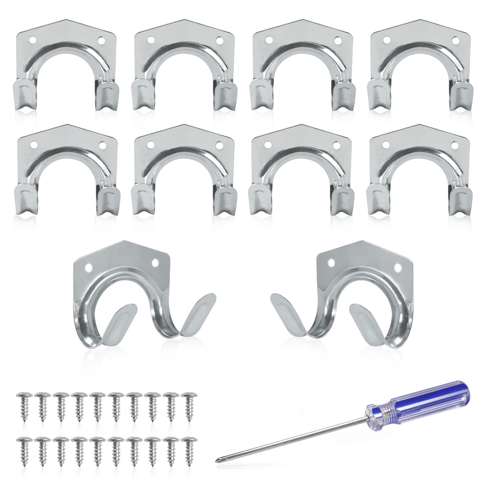 LEONTOOL Rangement crochets à outils lot de 10 avec vis fer