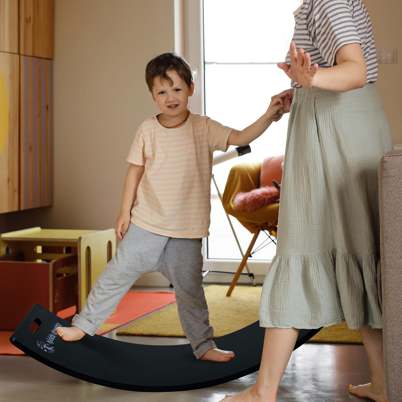 CCLIFE Balance Board planche équilibre bois enfant 85 cm
