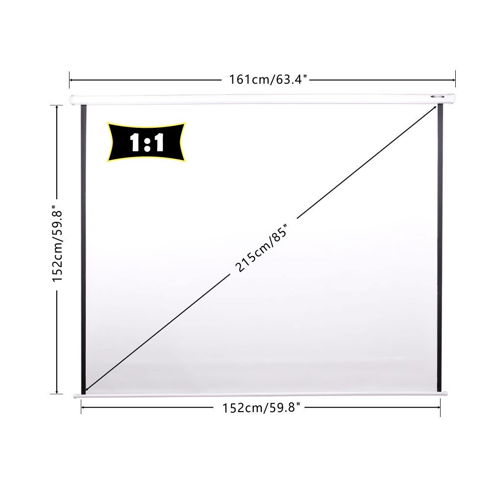 CCLIFE DIY Tools écran projection 85" 152x152cm manuel