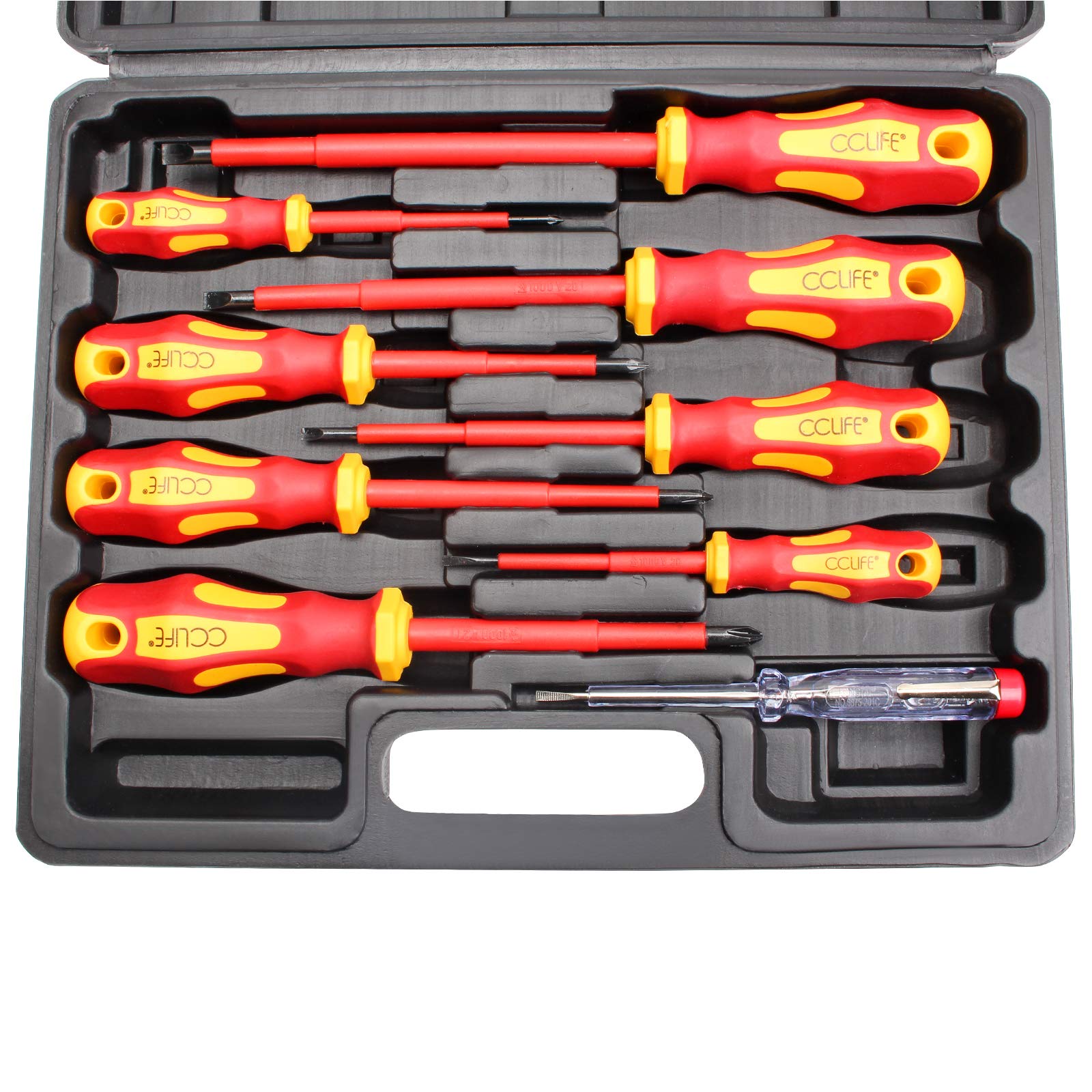 CCLIFE Screwdriver Sets tournevis isolés VDE 1000V lot 9