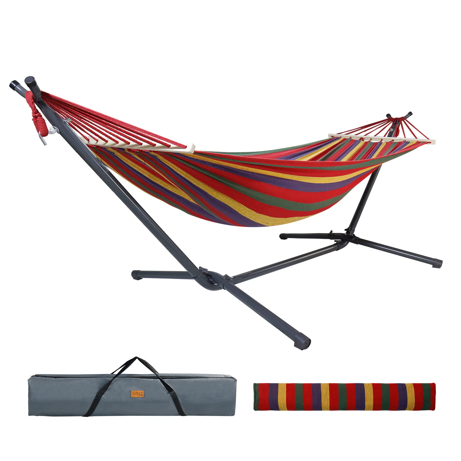 CCLife hamac sur pied multicolore 120 kg