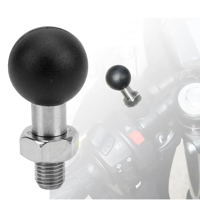 OUKENS Support boule rétroviseur moto M10x1,25 inox